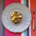 Tartar de atún y manzana.